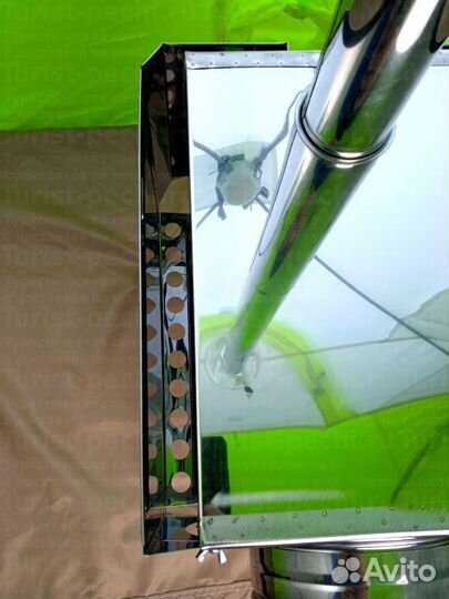 Печь туристическая Малая на 15 л. c 3Д экранами