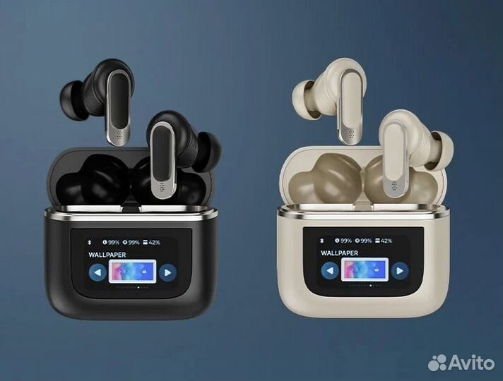 Беспроводные наушники V8 ANC с сенсорным экраном