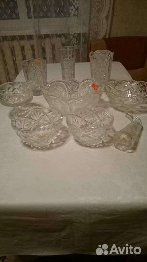 Изделия из хрусталя пр-во Красный гигант СССР