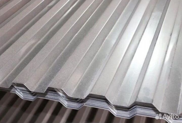 Профнастил С-21 цинк 0,5 м - 12 м