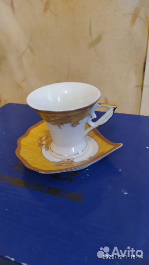 Фарфоровый японский чайный кофейный сервиз