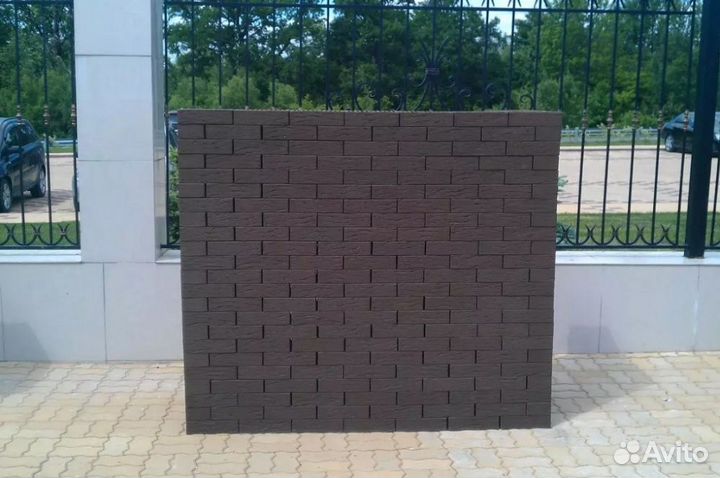 Кирпич облицовочный коричневый