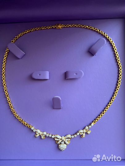 Колье из желтого золота 18К