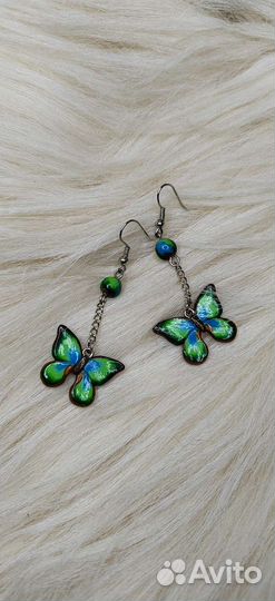 Сережки ручная работа