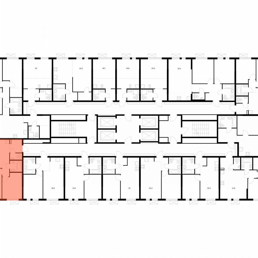 2-к. квартира, 48,8 м², 25/25 эт.