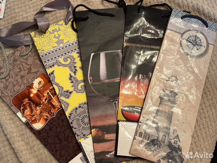 Пакет подарочный для бутылки