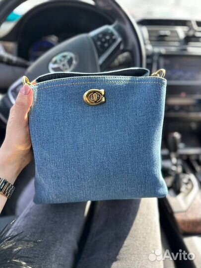 Сумка coach новая джинсовая