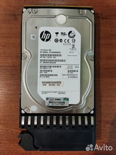 Жесткие диски HP 1Tb 7.2k SAS