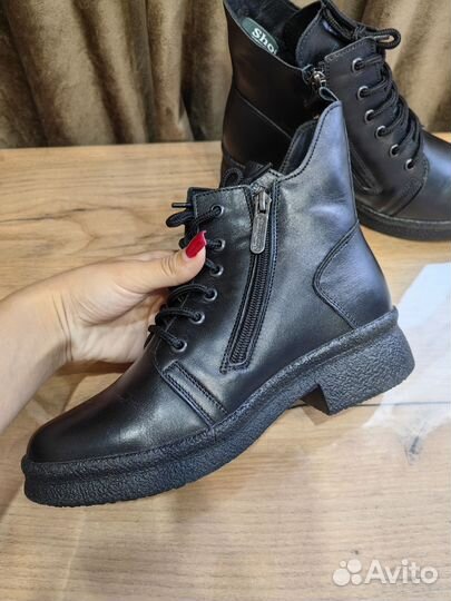 Ботинки нат кожа зимние 36