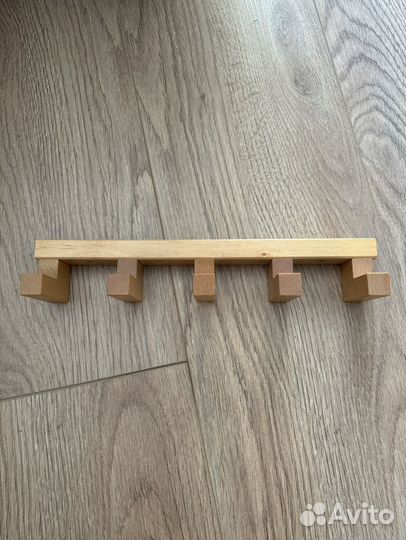 Вешалка крючки дерево IKEA