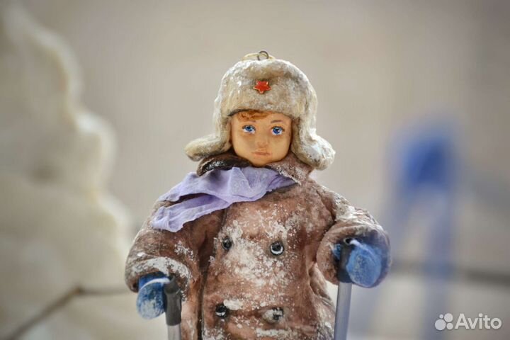 Ватная игрушка на ёлку 