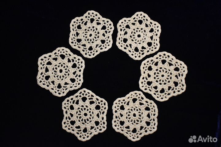 Подставки под кружки. набор 6 шт