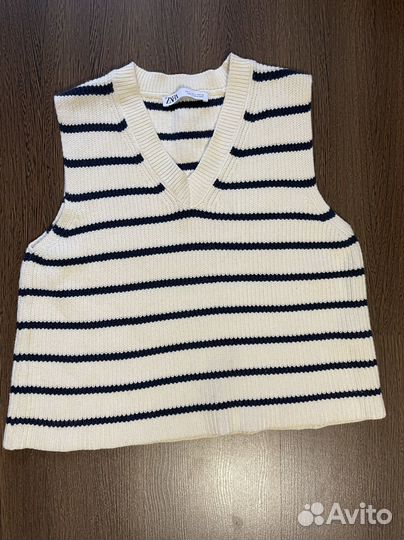 Жилет женский белый zara