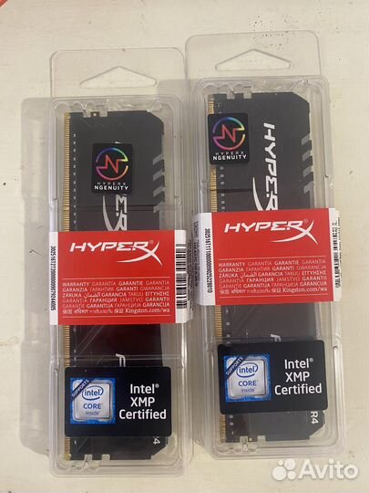 Оперативная память ddr4 Kingston HyperX fury 2x8Gb