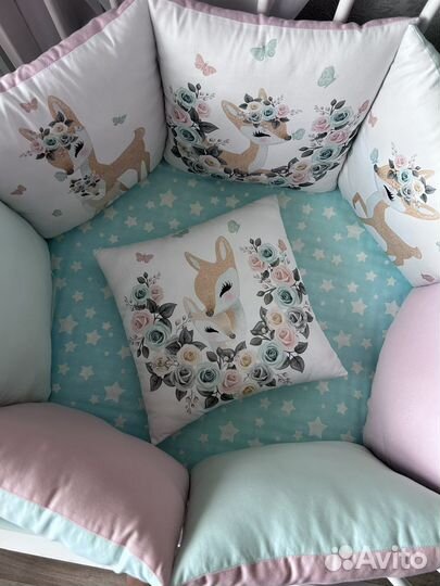 Бортики в детскую кроватку