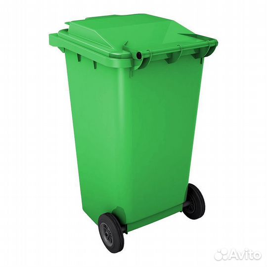 Контейнер для мусора 240 л с крышкой на колесах