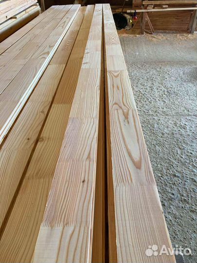 Доска обычная, лиственница, 40х100х6000мм, опт