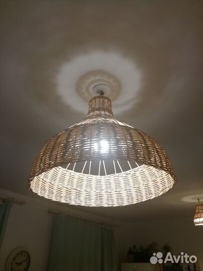 Абажур плетеный