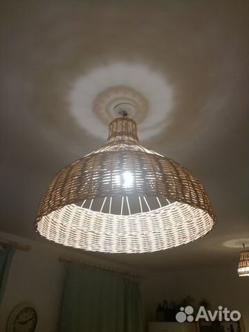 Абажур плетеный