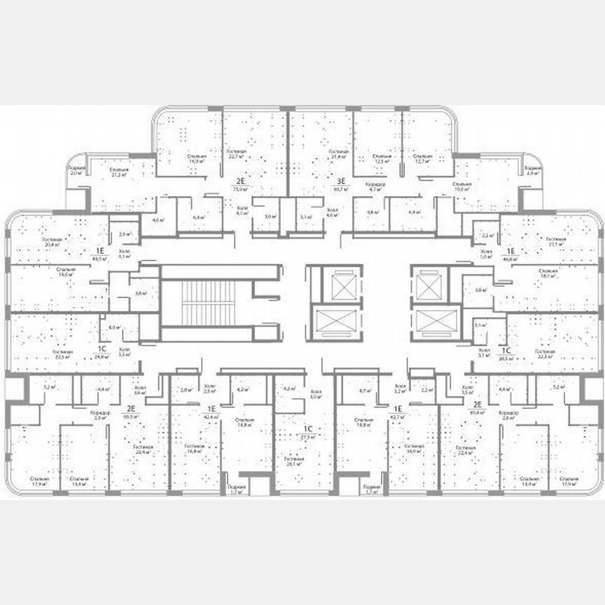2-к. квартира, 76 м², 24/29 эт.