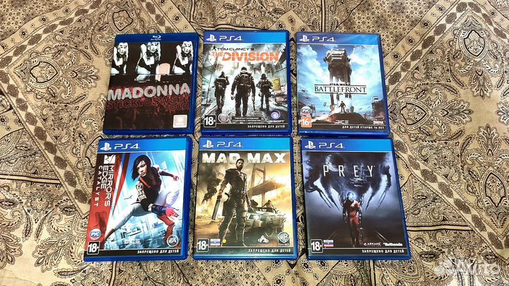 Диски (игры) для PS4