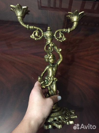 Подсвечник бронза