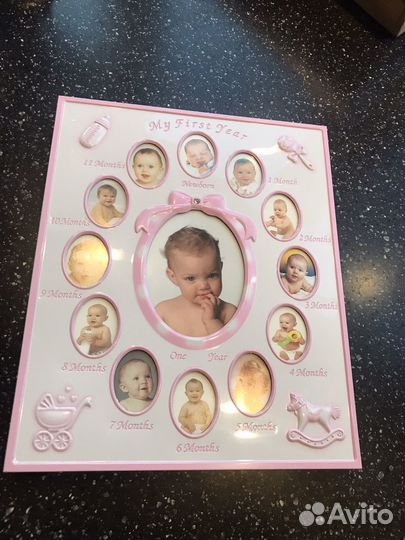 Фоторамка для фото новорожденного до 1 года