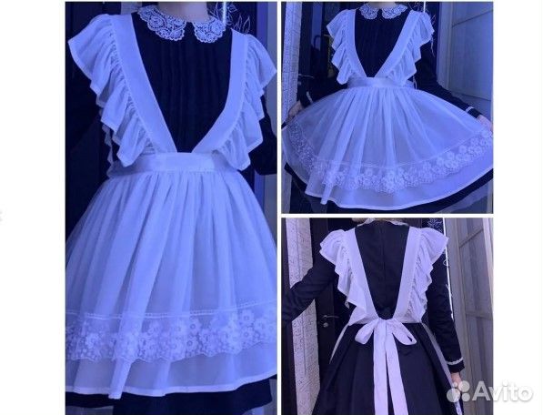 Фартук белый на выпускной, последний звонок