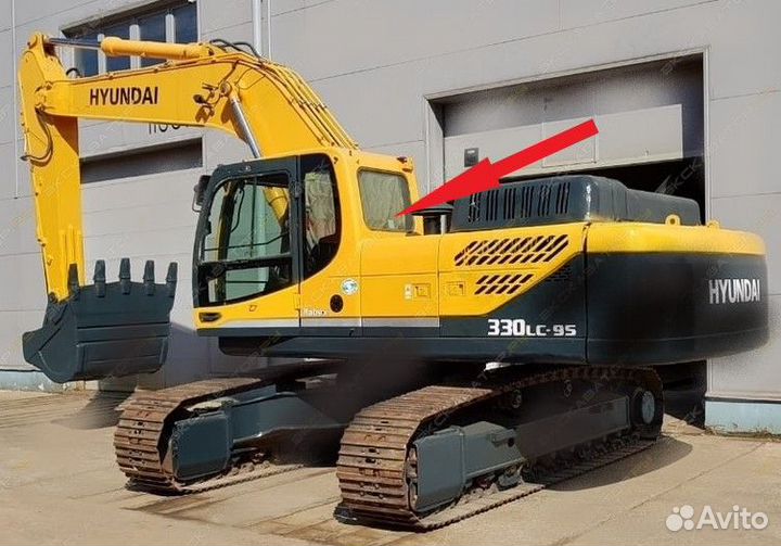 Hyundai R 210/260/330lc/450 lc-9s Стекло заднее