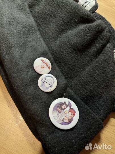 Шапка аниме с ушками, значками Lolita Kisama