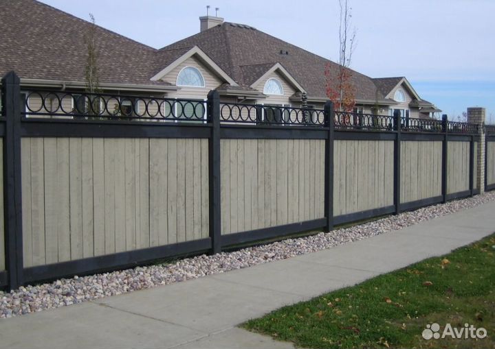 Забор металлический цена за метр качественно