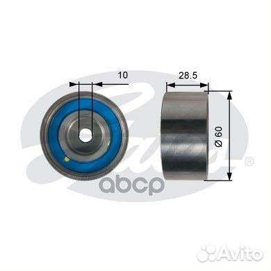 Ролик грм mitsubishi L200 2.5D 05- обводной T42