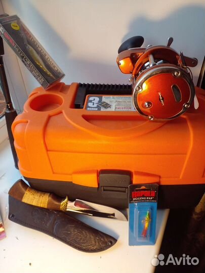 Удочка для морской рыбалки с катушкой новая