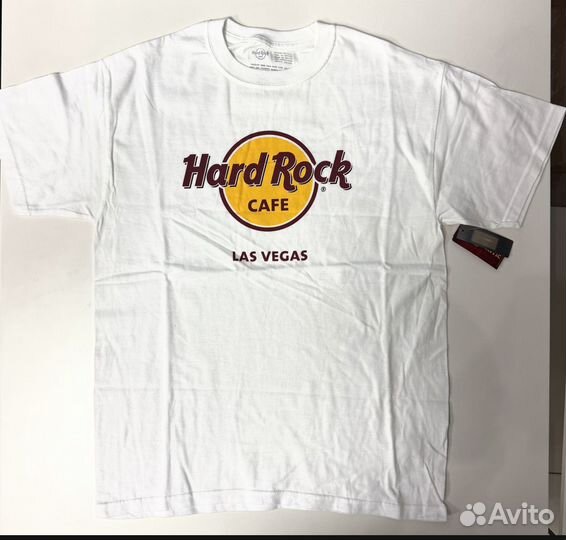 Hard rock футболка белая