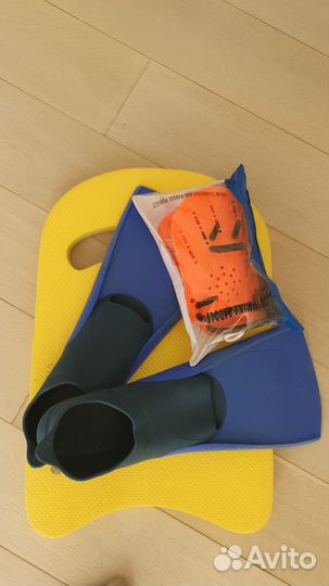 Ласты для плавания детские, калабашка, набор