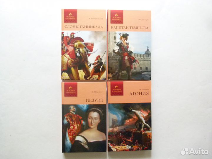 Книги История в романах, серия книг