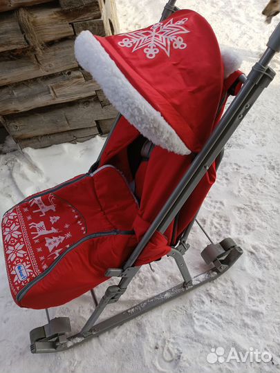 Детские санки с колесами