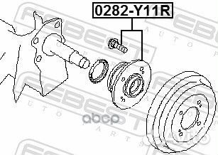 Ступица колеса зад прав/лев 0282Y11R Febest