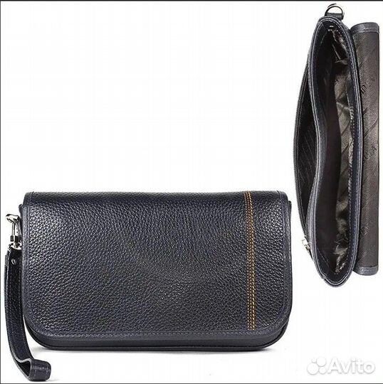 Мужской кожаный клатч fabula S.106.BR.sinij