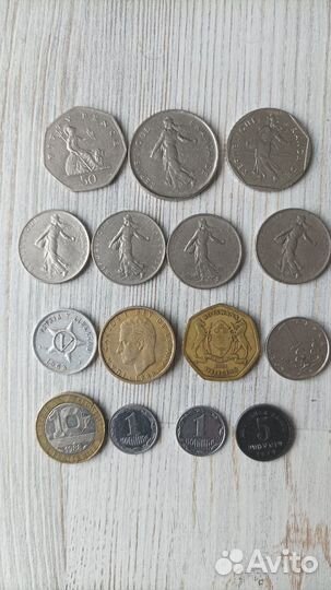 Разные монеты Европы и мира