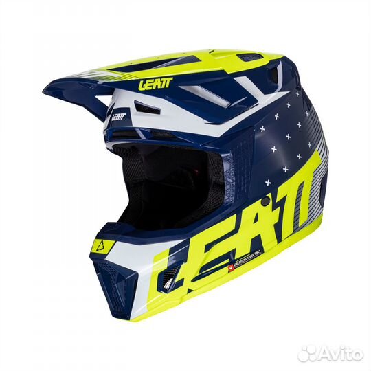 Мотошлем Leatt Moto 7.5 Helmet Kit Blue M