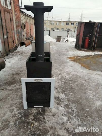 Банная печь Эконом 0.6+0.2 м толщина 9мм