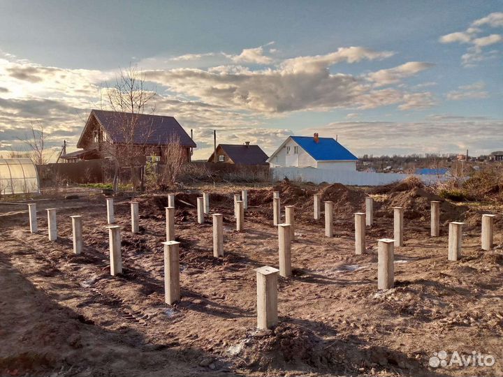 Фундамент на жби сваях