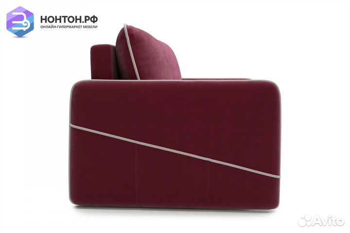 Диван еврокнижка Энерджи бордовый