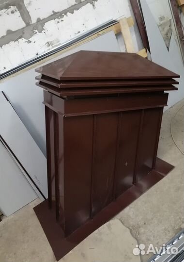 Кожух с рёбрами жёсткости на трубу