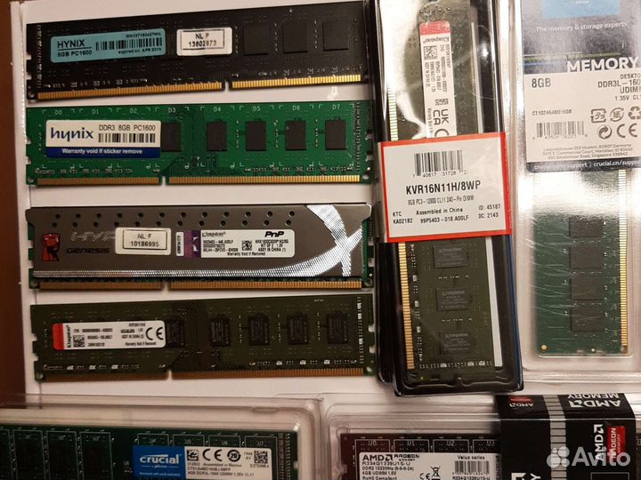 Оперативная память DDR4 / DDR3 / DDR2