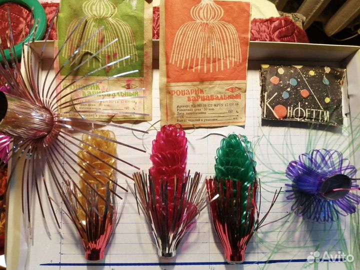 Ёлочные игрушки фольга СССР