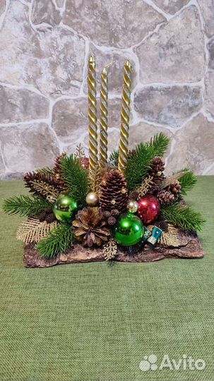 Новогодняя композиция ручной работы