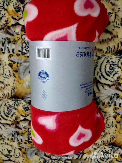 Плед флисовый новый