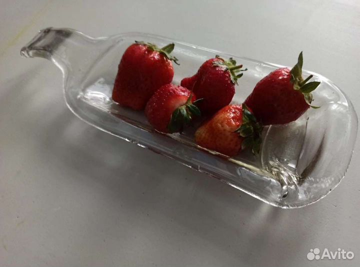 Тарелка менажница из бутылки